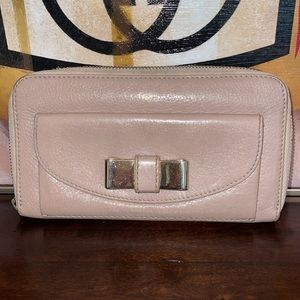 Chloe Leather Zip Wallet